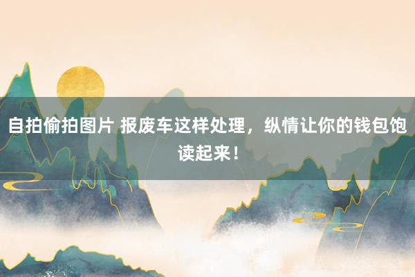 自拍偷拍图片 报废车这样处理，纵情让你的钱包饱读起来！